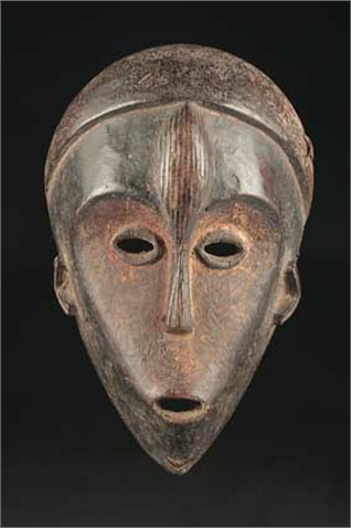   Gesichtsmaske, Holz, Ngbandi, Dem. Rep. Kongo 