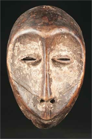   Maske, Holz, Lega, Dem. Rep. Kongo