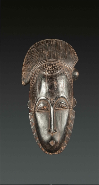  Maske Ndoma Baule, Totokro, Elfenbeinküste
