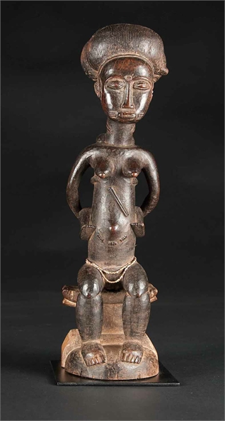  Mutter mit Kind Figur, Baule, Elfenbeinküste