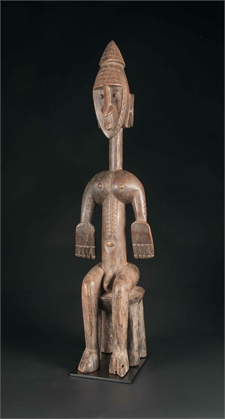  Sitzende männliche Figur Bambara, Segou, Mali