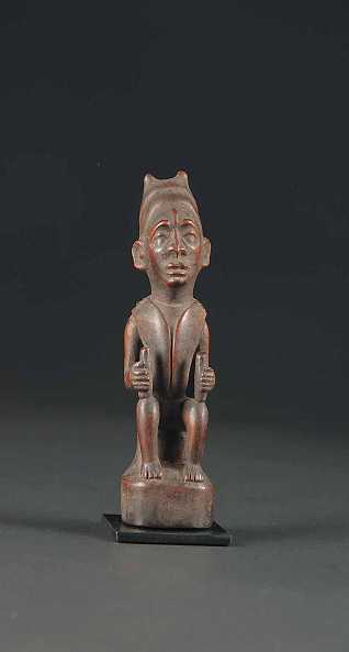  Männliche Figur, Niabwa, Liberia, Holz, Höhe 15 cm