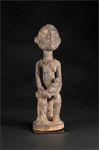   Mutter mit Kind Figur Dogon, Mali Holz