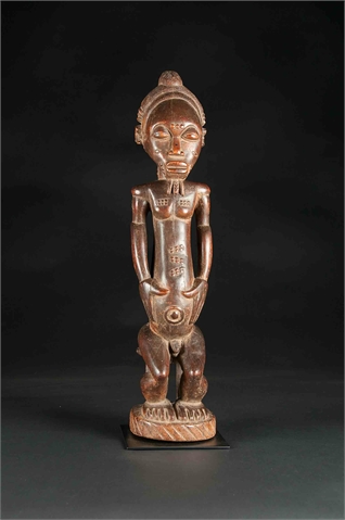   Männliche Figur Baule, Elfenbeinküste Holz  