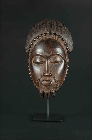   Gesichtsmaske Baule, Elfenbeinküste Holz  