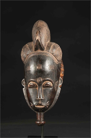   Gesichtsmaske Baule, Elfenbeinküste Holz  