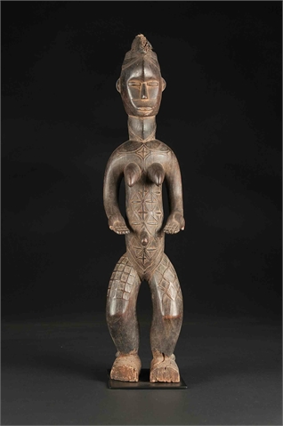   Weibliche Figur Bete, Elfenbeinküste Holz  