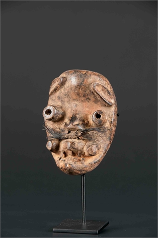   Passportmaske We, Elfenbeinküste Holz, Haare  