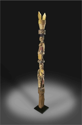   Veranda-Pfosten Anago-Yoruba, Benin Holz  