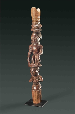   Veranda-Pfosten Yoruba, Nigeria Holz  