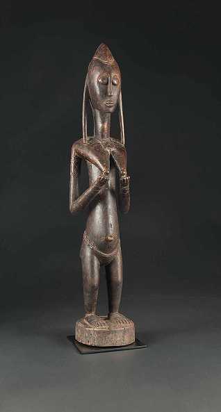  Weibliche Figur, Bambara, Dioila-Region, Mali, Holz