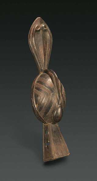  Tanzaufsatz Tabakän, Landuma, Guinea, Holz, Höhe 108 cm