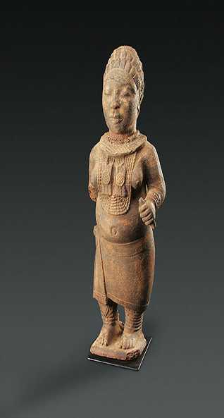  Weibliche FigurIfe, NigeriaTerrakottaHöhe 70 cmTL-Test 700 Jahre