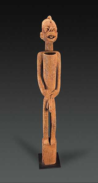  Männliche FigurOwo, NigeriaHolzHöhe 161 cm