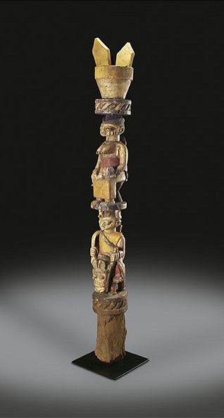  Veranda-PfostenAnago-Yoruba, BeninHolzHöhe 170 cmErsterwerb 1978Prov. Aboudou Amadani,Benin