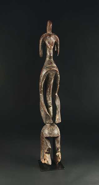  MumujeWeibliche FigurNigeriaHolzHöhe 99 cm
