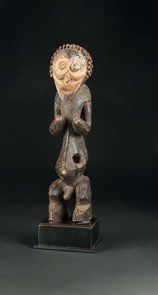  MambilaMännliche FigurNigeriaHolzHöhe 28 cm