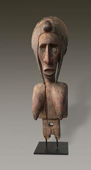 weibliche Marionettenfigur Marka Mali Holz Höhe 79 cm