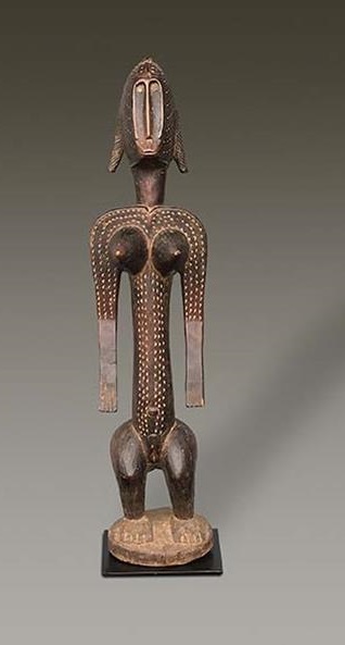 Weibliche Figur jo nyeleni Malinke-Region, Mali Holz Höhe 72 cm