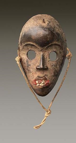 Maske Bete Elfenbeinküste Holz Höhe 28 cm