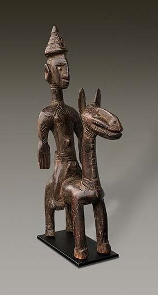 Reiterfigur Bambara Mali Holz Höhe 50 cm